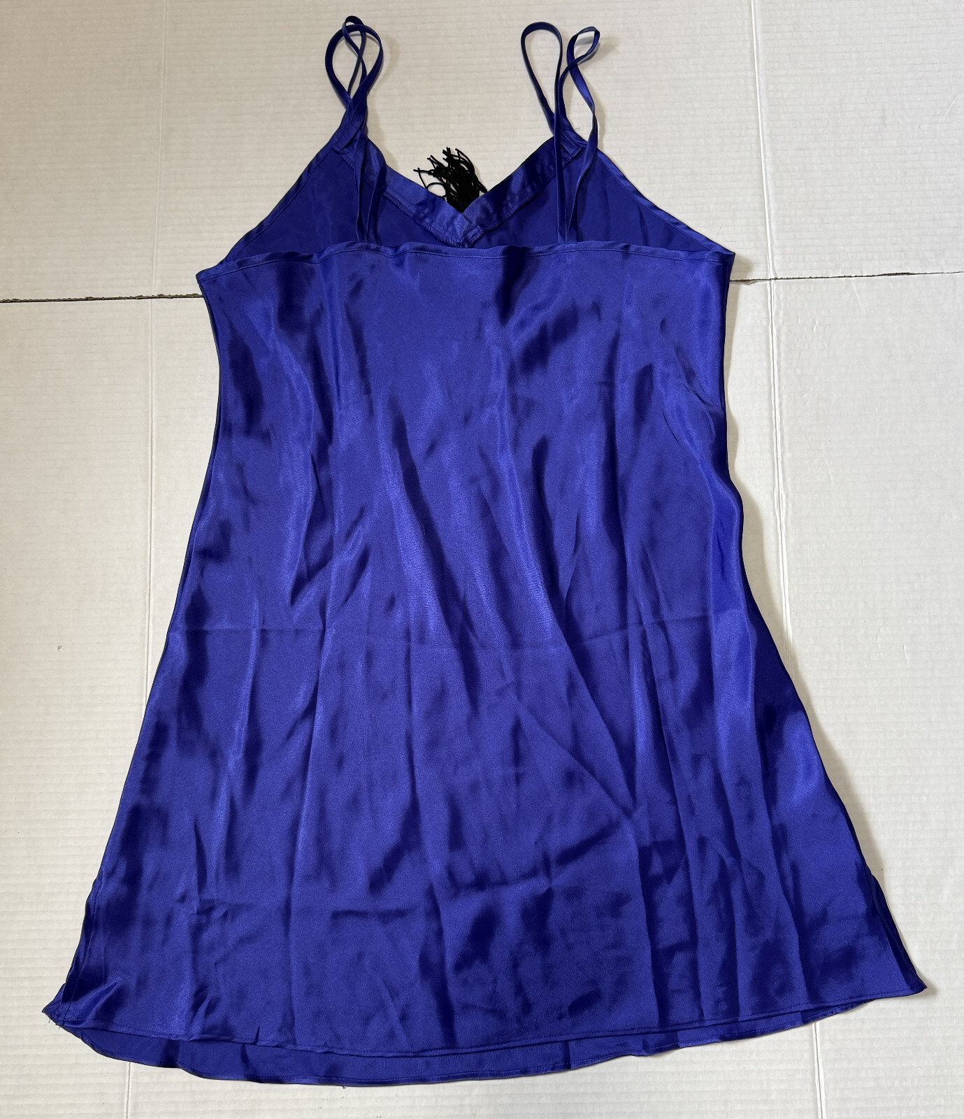 BODY DRAMA LINGERIE – Women’s VINTAGE Satin Spaghetti Strap Nightgown – Medium