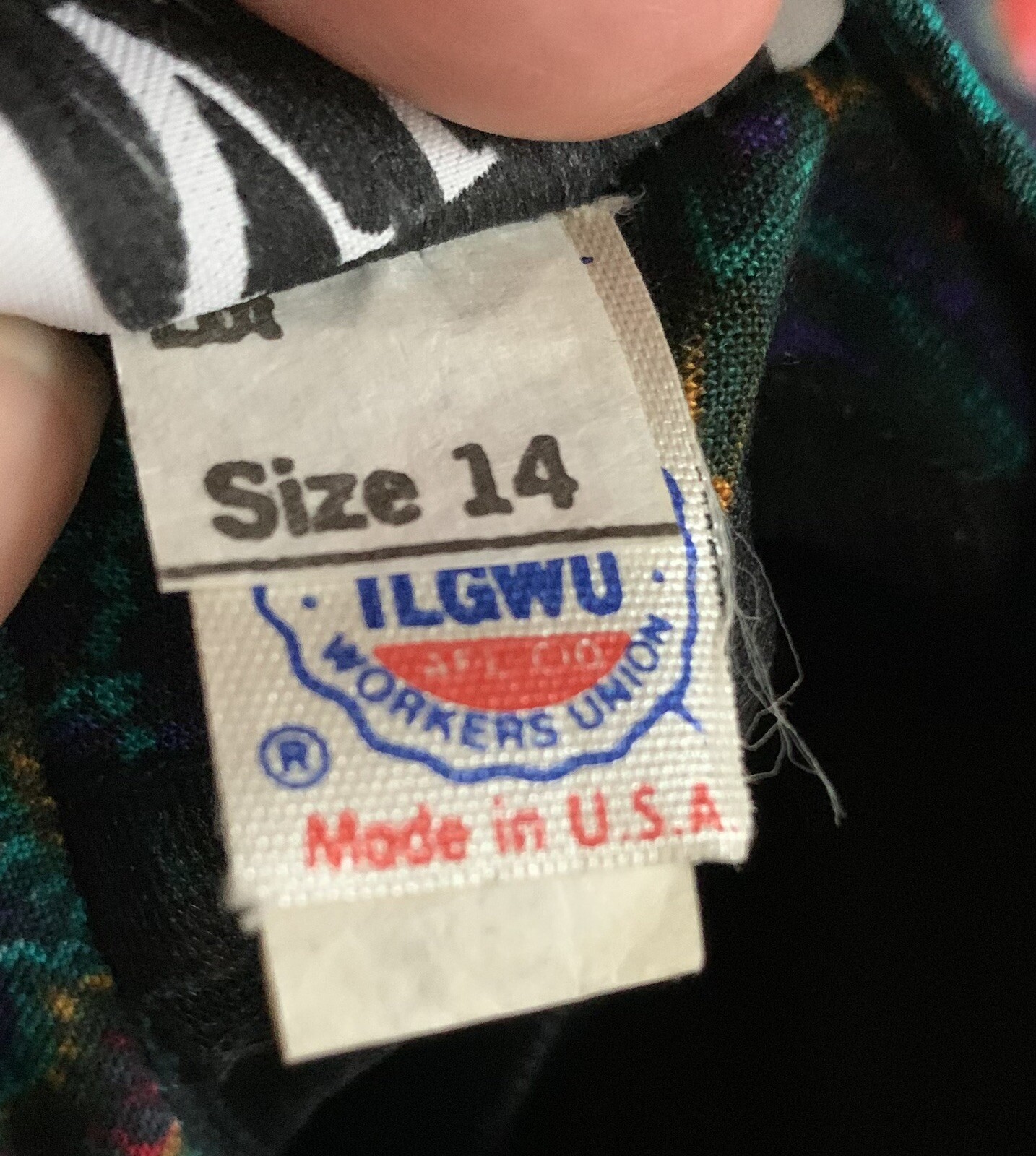 VLP Petites Sheath Blouson Dress Women’s 14 Paisley Union Made Vintage 80s