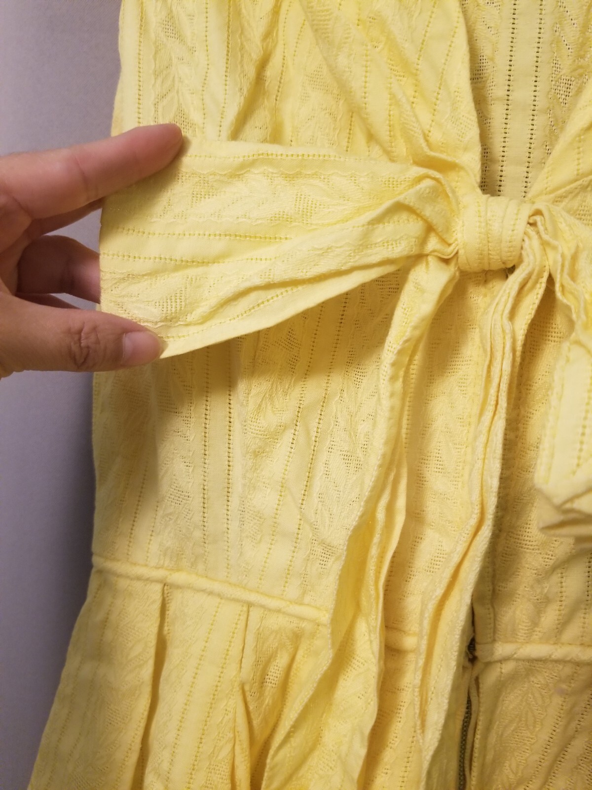 Vintage Made Especial By Lora Yellow Maxi Dress S