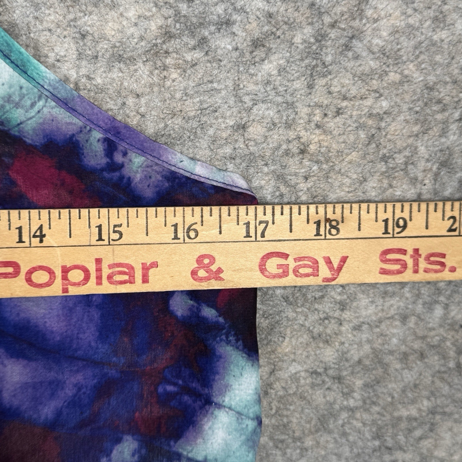 Vintage Y2K Womens Eyeshadow Tie Dye Camisole Tank Top Size S 17×26 Adjustable