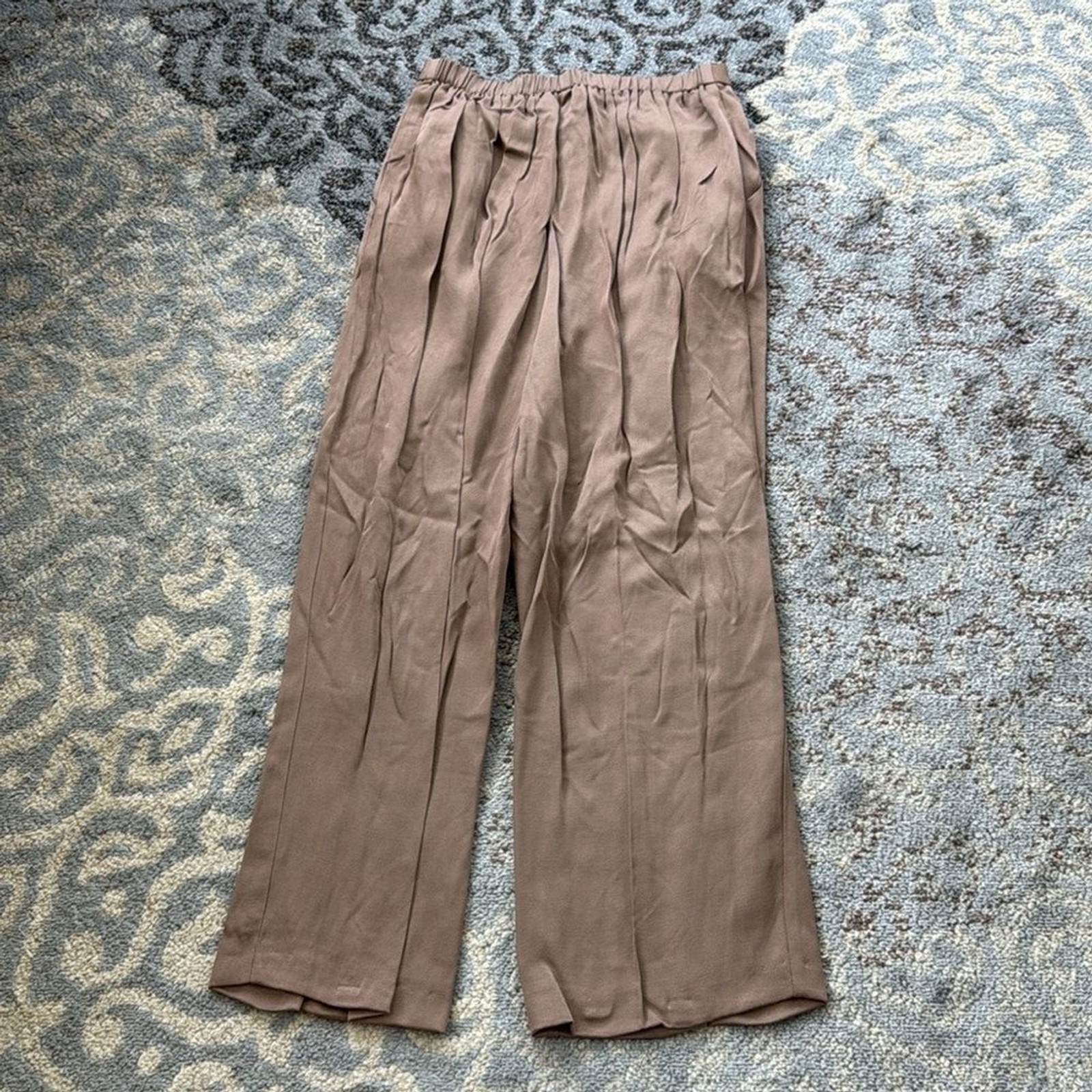 Vintage Studio I Pleated Dress Pants Brown 12