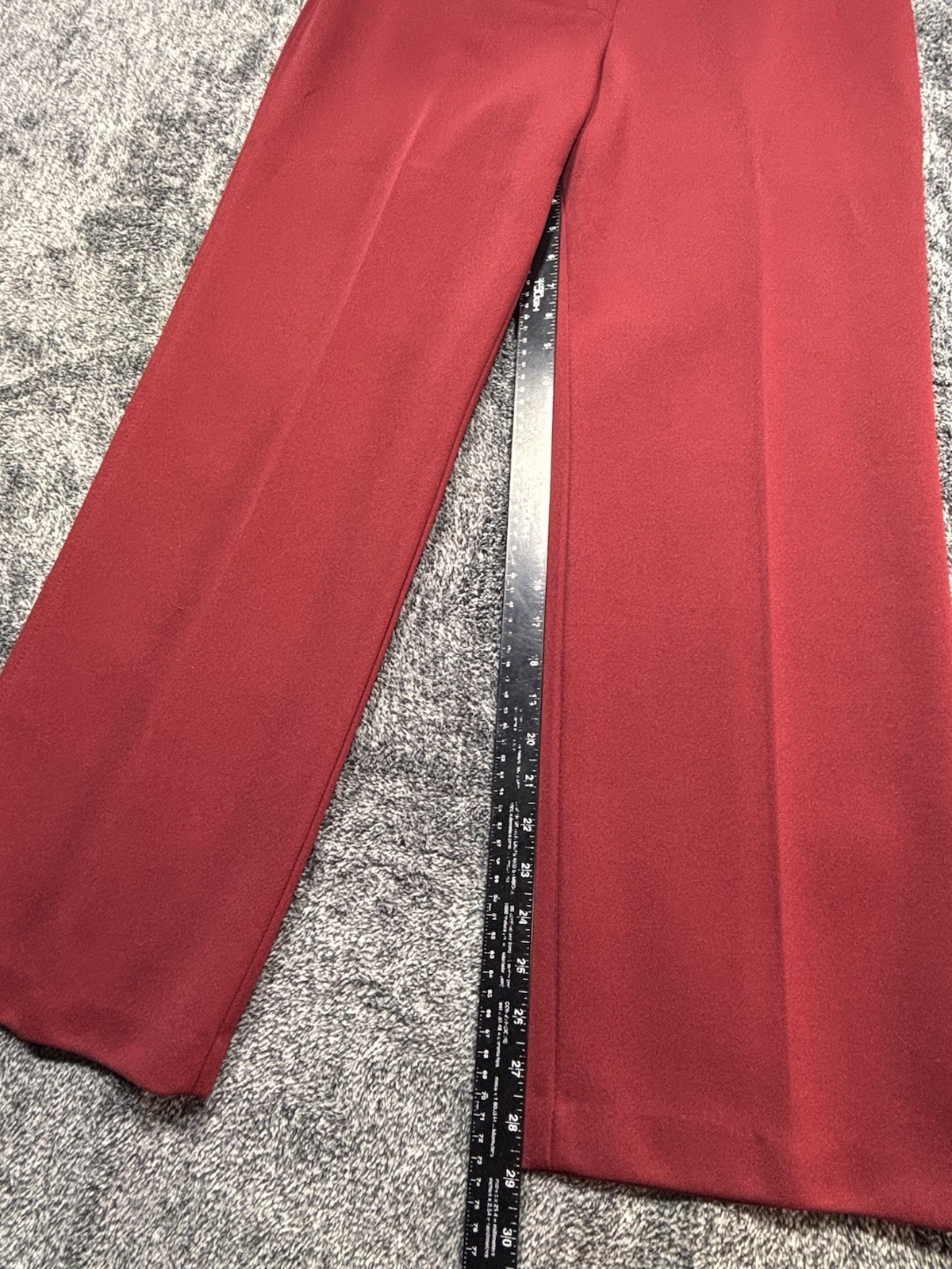 VTG 70s Sears Pants That Fit Suit Set Red Polyester Blazer Trousers Womens 16