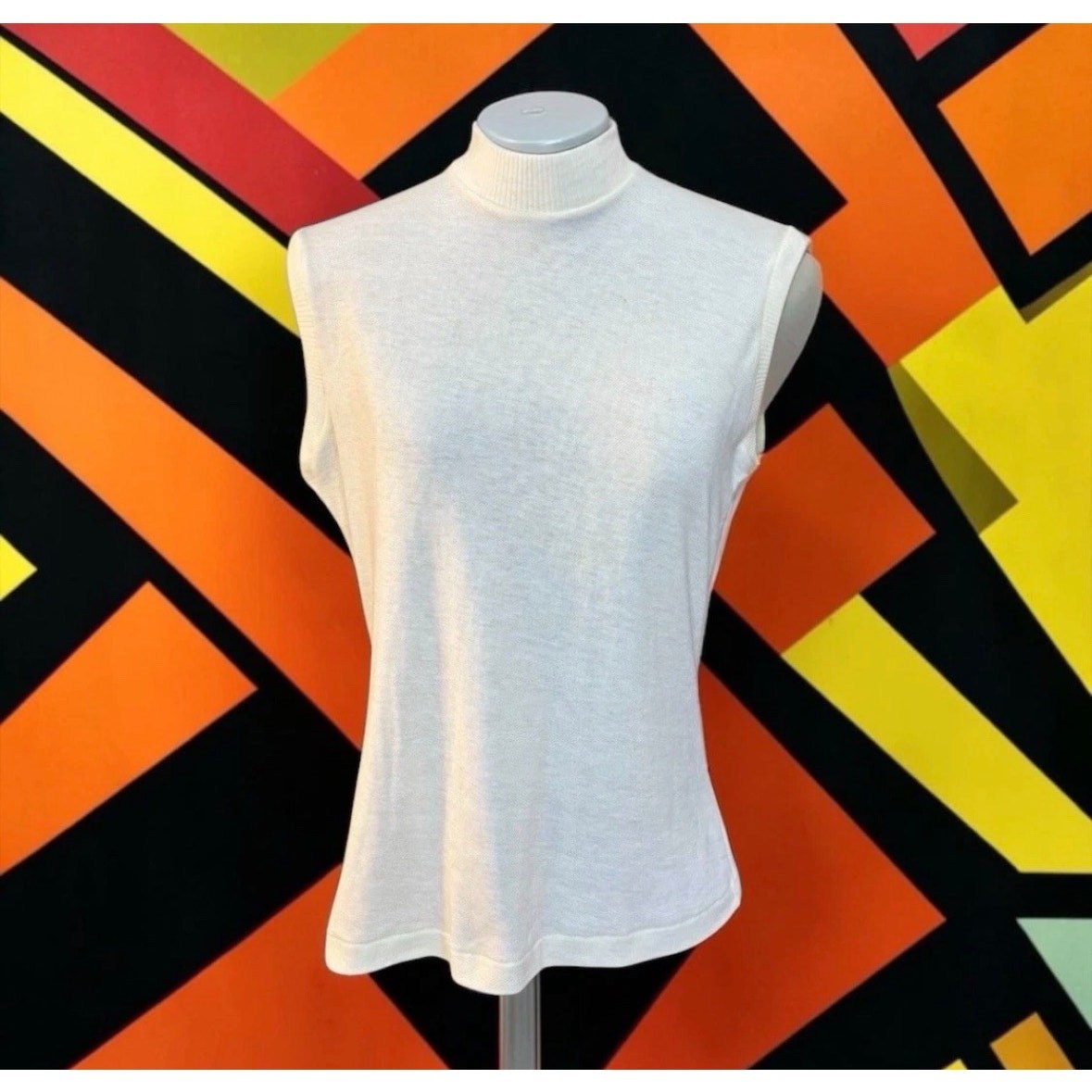 VTG 1973 Koret California Sample Mock Turtleneck w Original Tag 8/73