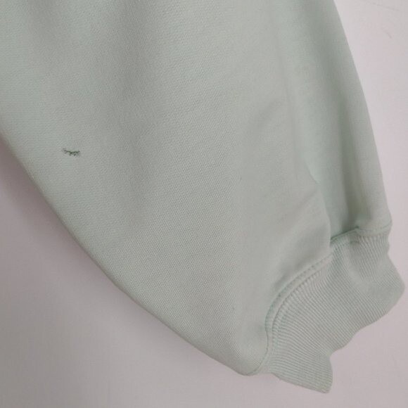 Vintage Light Green & White Winter Christmas Design Ribbed Grandma Sweatshirt