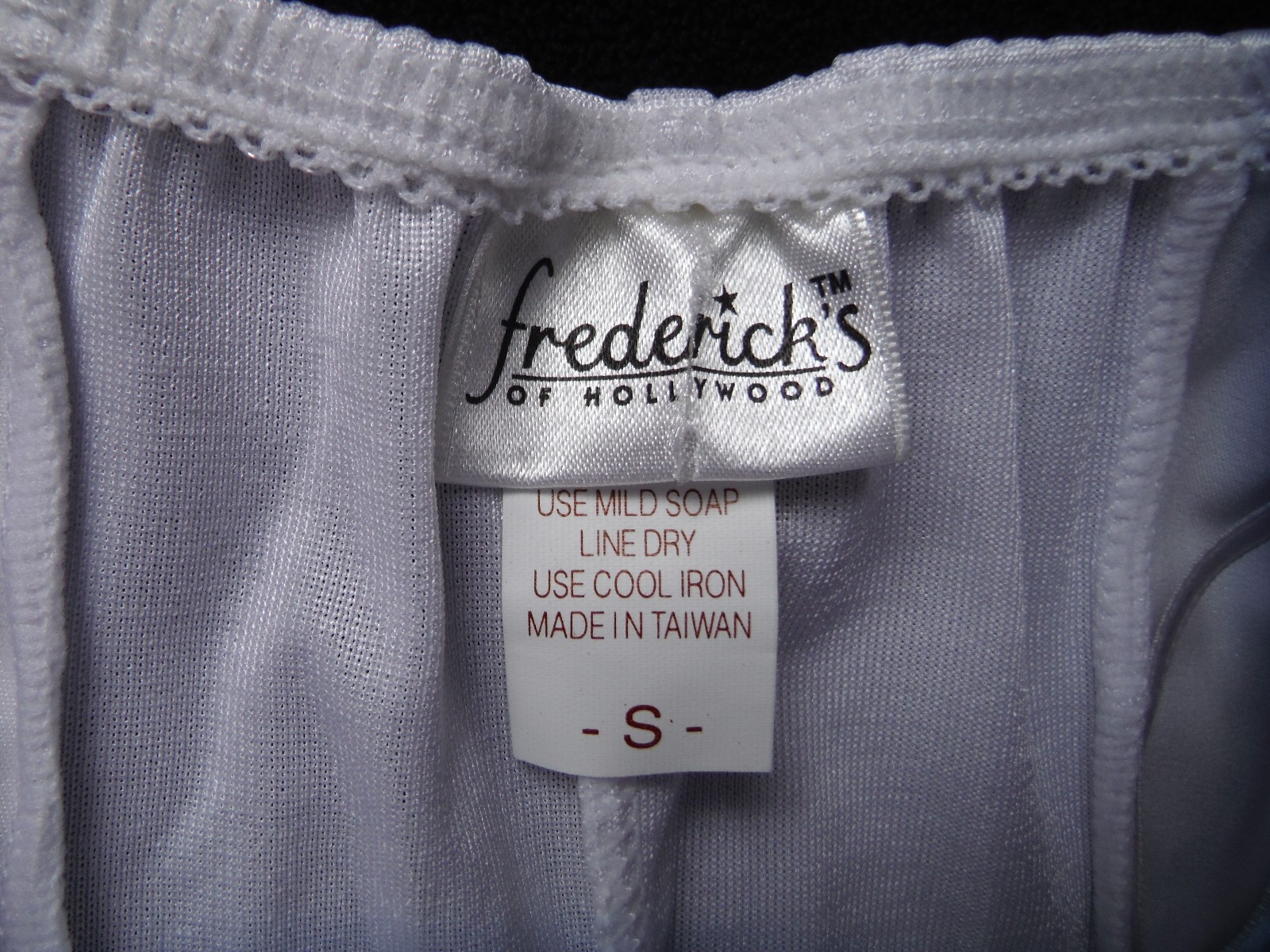 VTG Fredericks of Hollywood 90’s New Sexy!! White Lingerie Dress Tie Up Bodice S