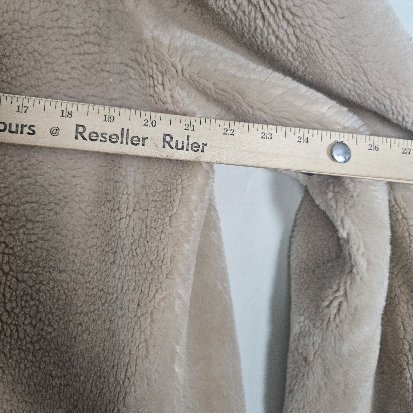Vintage 1950s Imperial O’llegro by Sportowne Cream Faux Fur Coat Size M