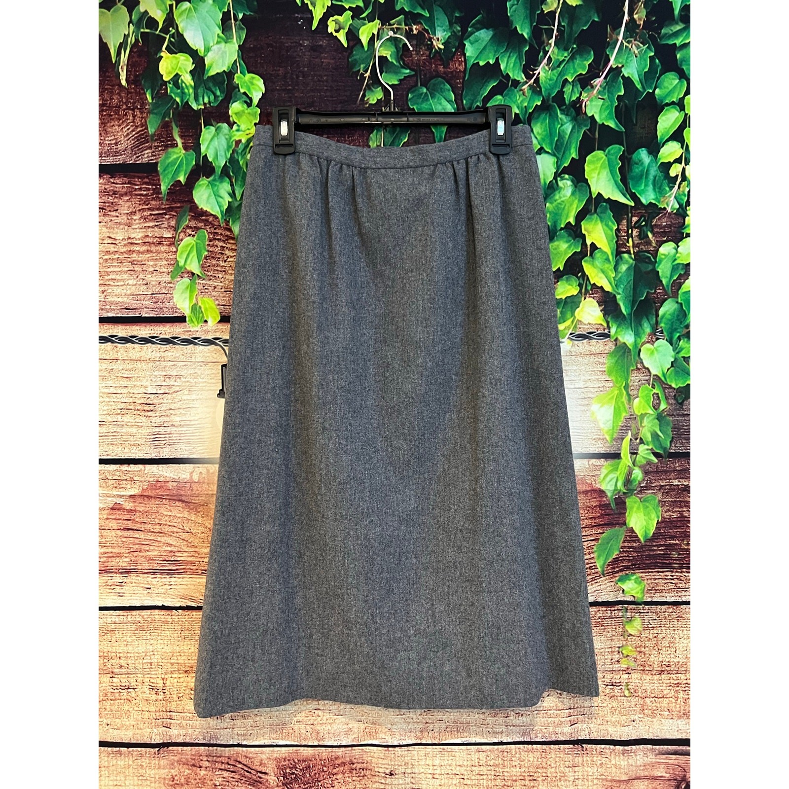Vintage USA Pendleton Woolen Mills 100% Pure Virgin Wool Lined Skirt Midi 8 Med