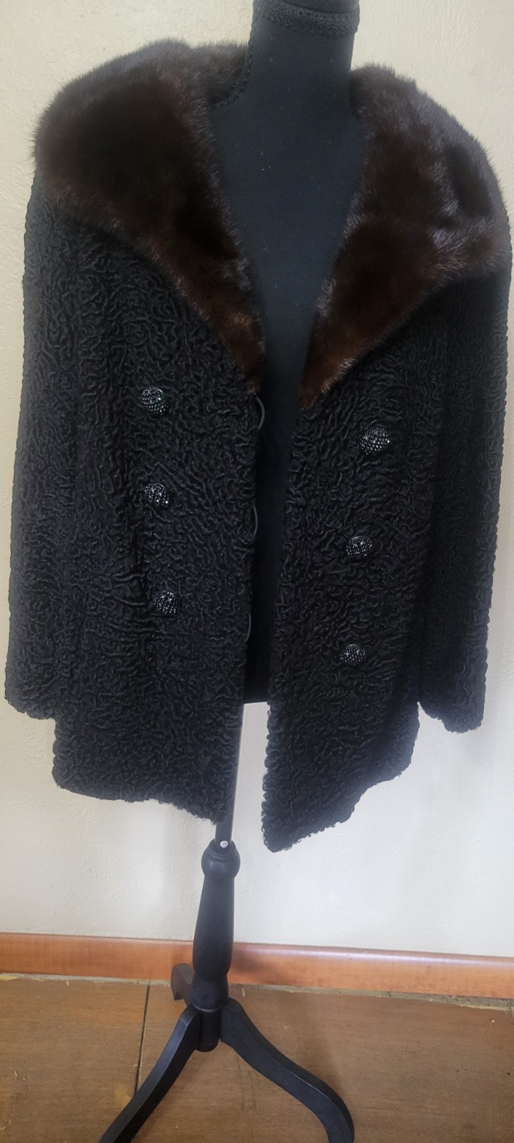 Azen Furs Of Pittsburgh Mink And Persian Lamb Vintage Custom Coat
