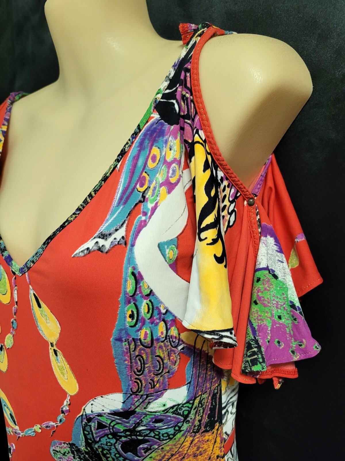 Just Cavalli Multicoloured Summer Dress Size 40