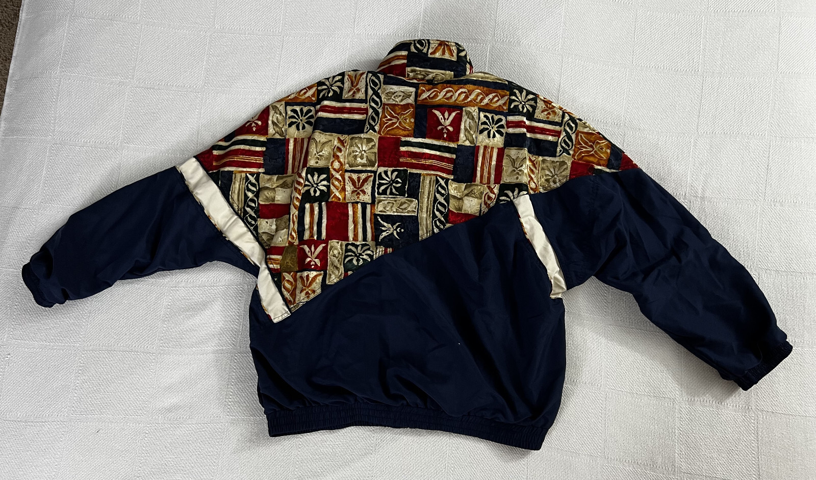 Vintage Solare Sporta Windbreaker Retro Track Jacket 80s 90s Grandma Granny Core