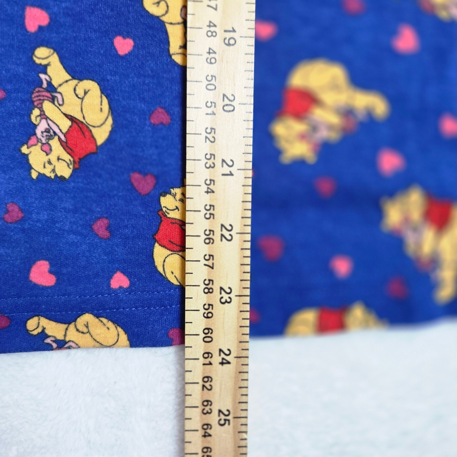 Vintage Croquet Club Plus Winnie the Pooh Piglet Hearts Blue Tank Top Plus