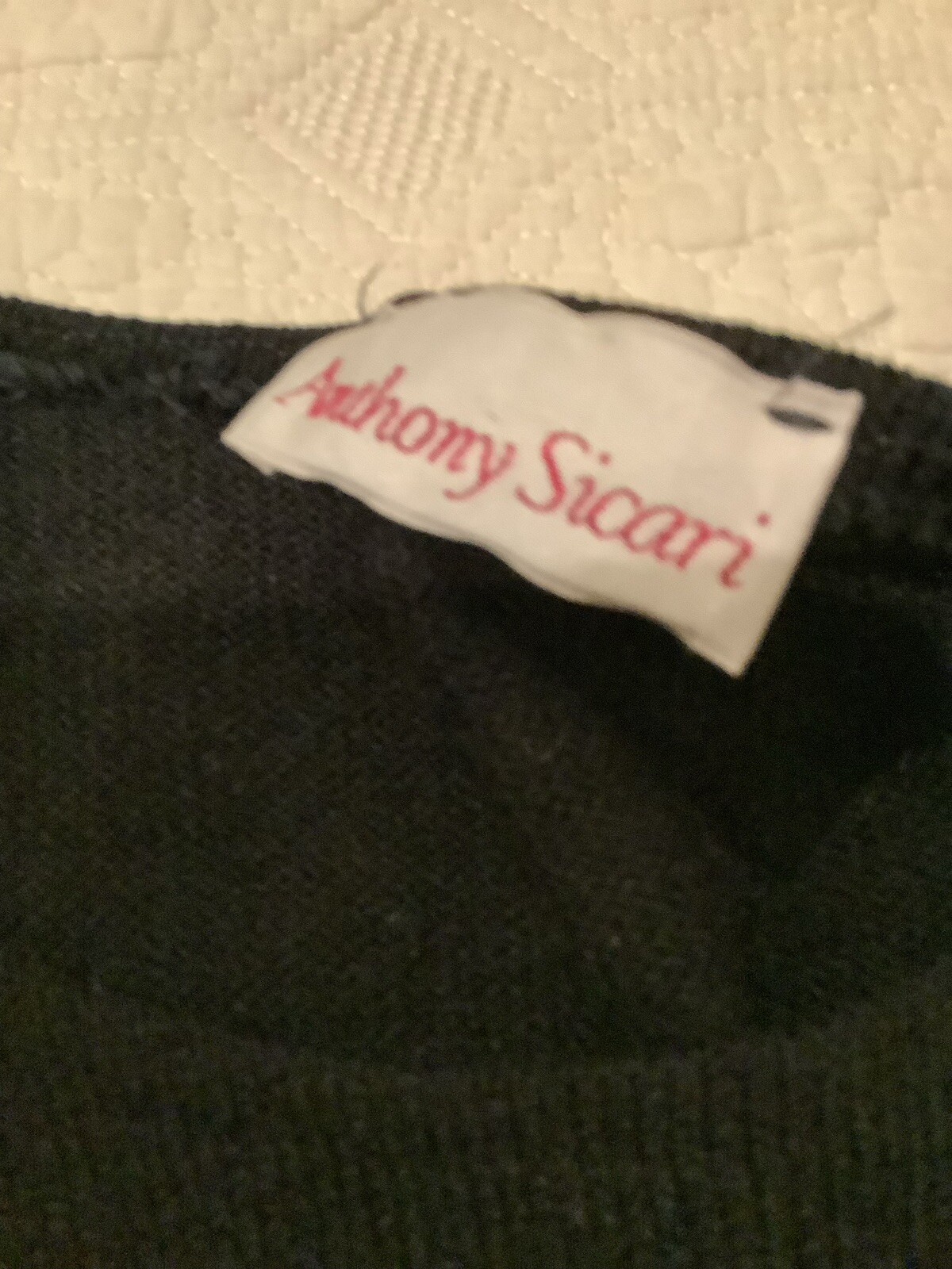 Anthony Sicari Vintage Light Weight Elegant Sweater Puffed Sleeves Size 18