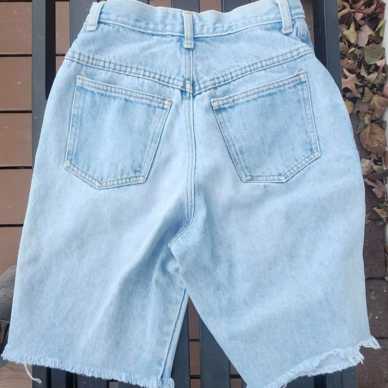 Vintage Denim Republic Jorts Womens 28 High Rise Bermuda Jean Shorts 1990s