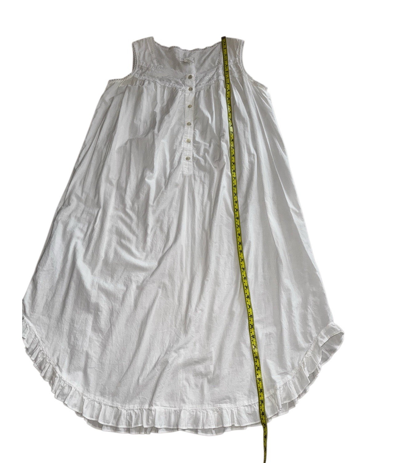 VTG Belle Pointe Nightgown Cottagecore White Day / House Dress Embroidered