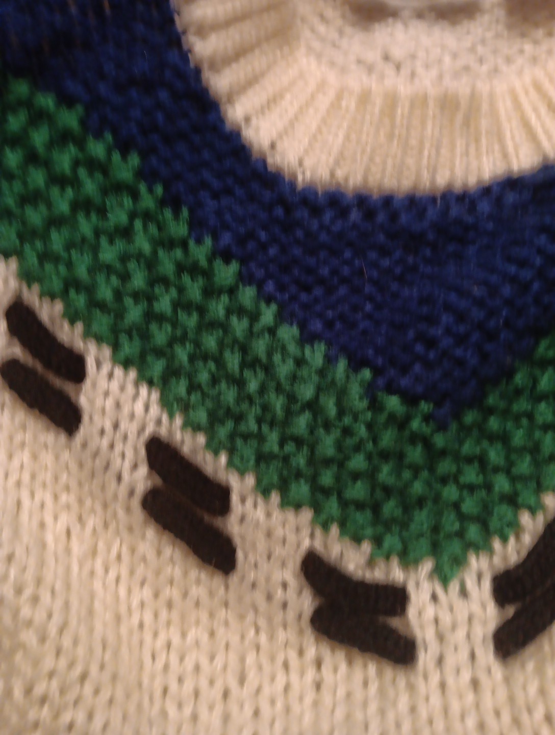 Vtg Pierre Cardin Sweater Med Multicolor Colorblock Abstract Chunky Knit Stripe