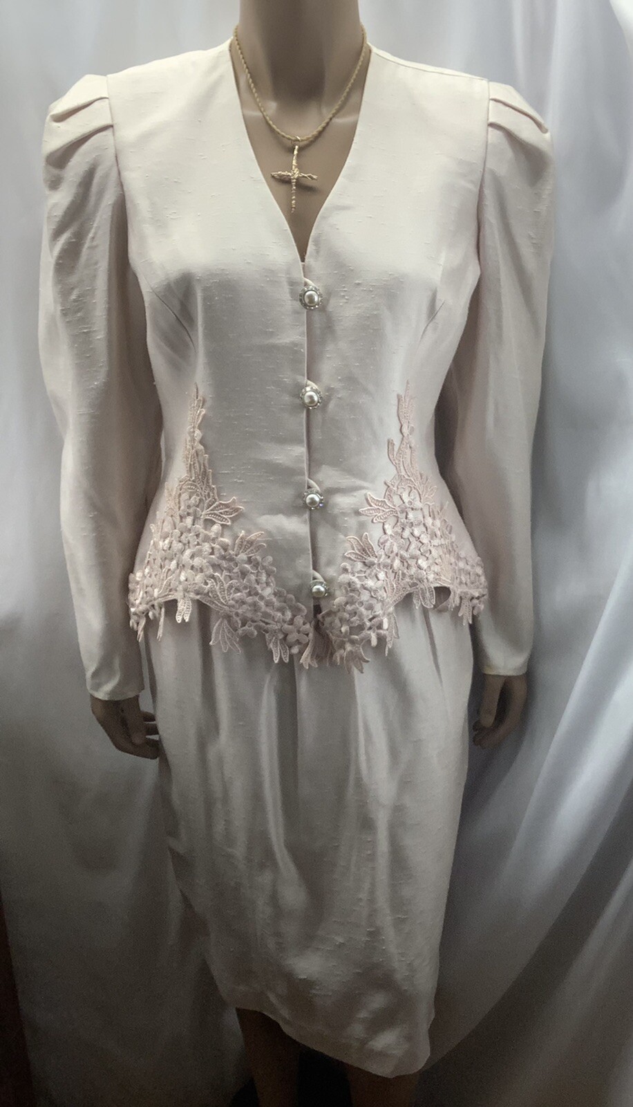Michael Marcella Ltd Light Pink Skirt Set Womens Vintage Size 6 MTG230220/MB4