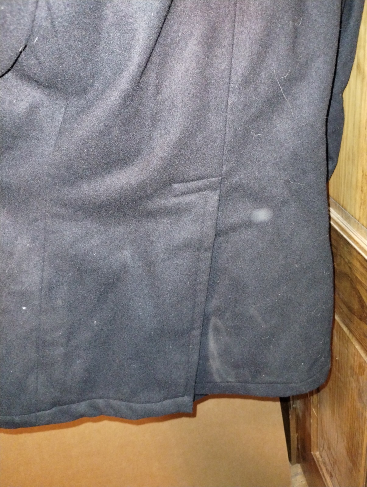 Vintage 1980s US Navy Womens Pea Coat Wool Thick Heavy Size 12 Long