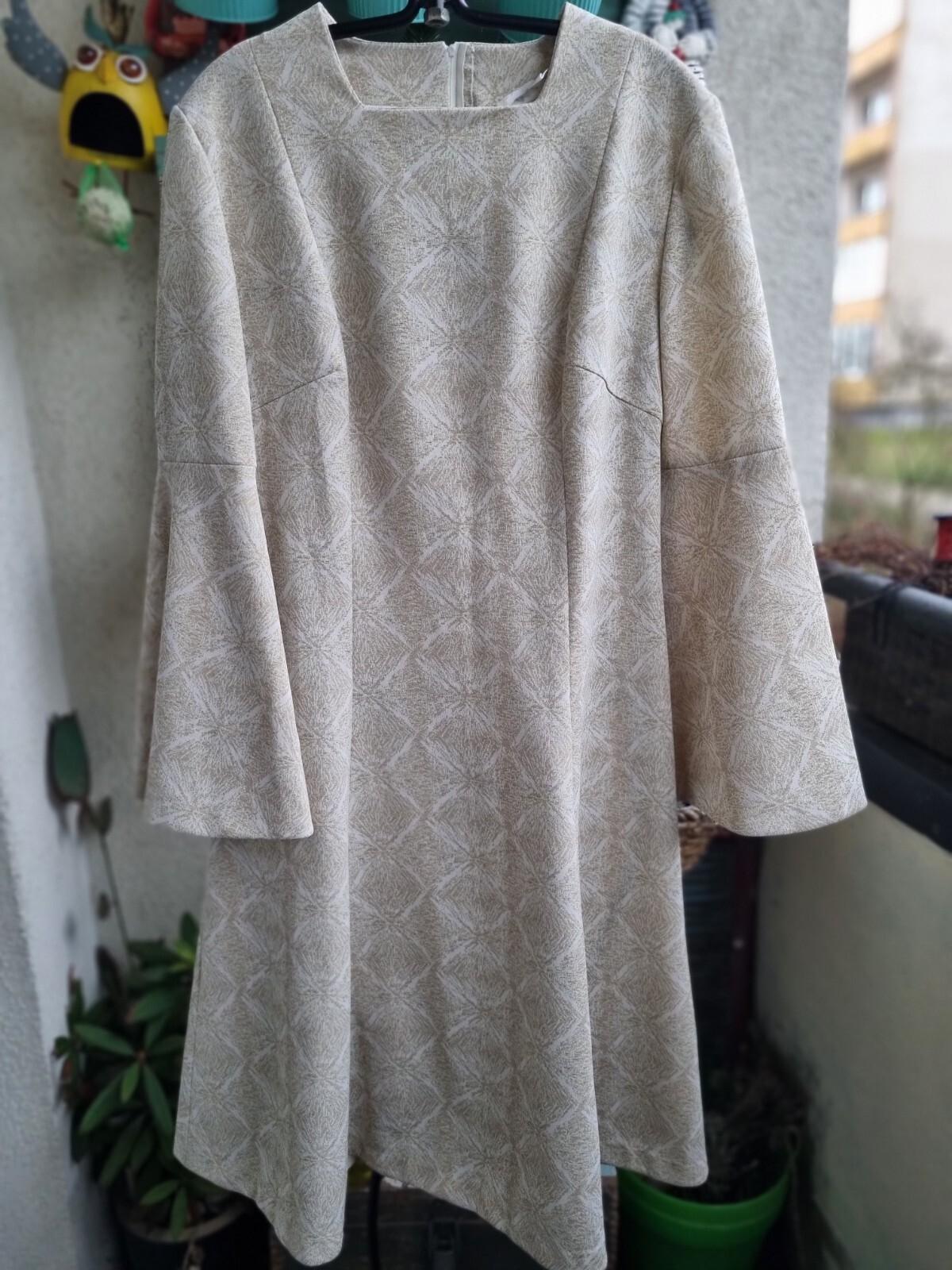 Original 70s Lissbrants Dress Glitter Swedish Vintage Dress Size M Lurex Disco