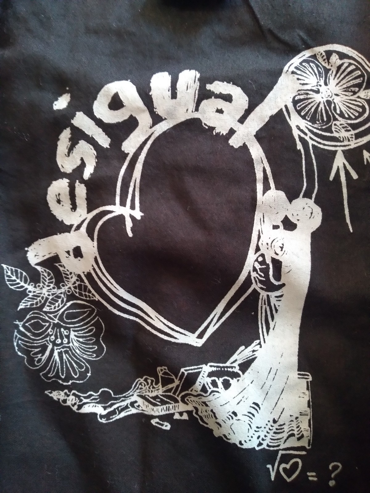 Vintage Desigual Dress Black Red Cotton Ruffle Hem Gothic Art Graffiti India
