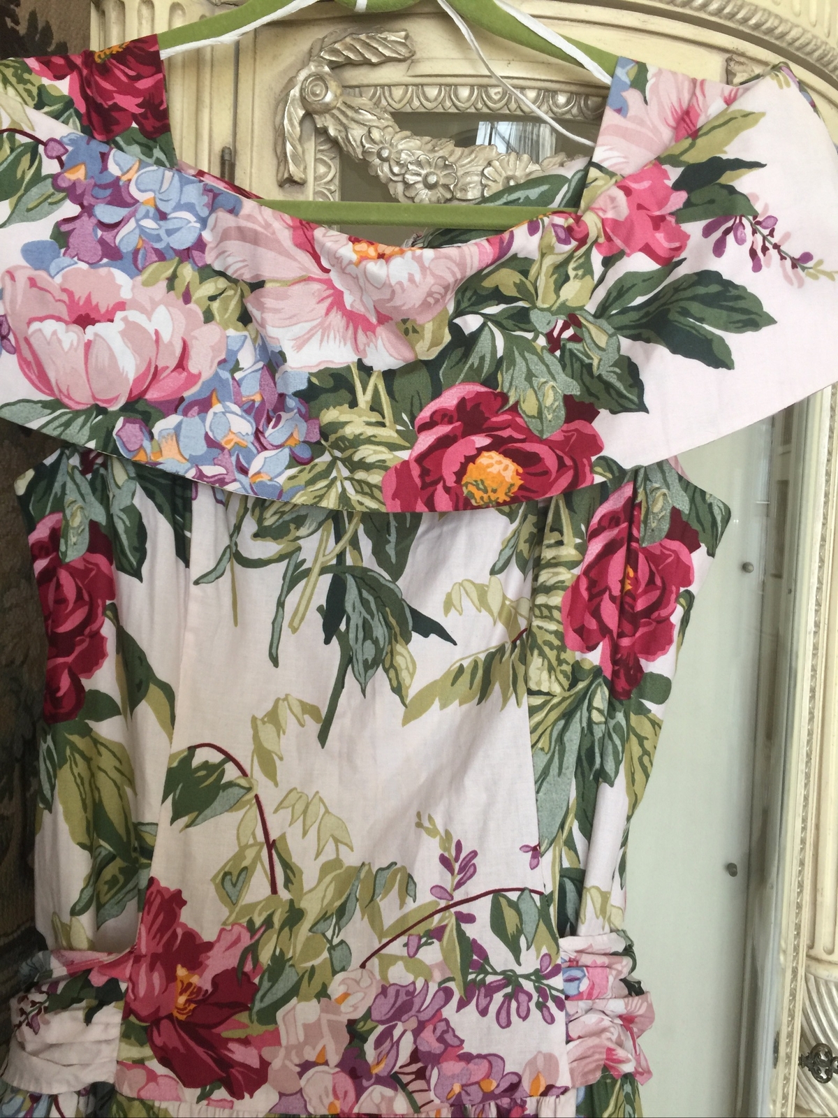Misty Lane -Made For Memories Vintage Maxi Dress Size 16,off Shoulders(padded).