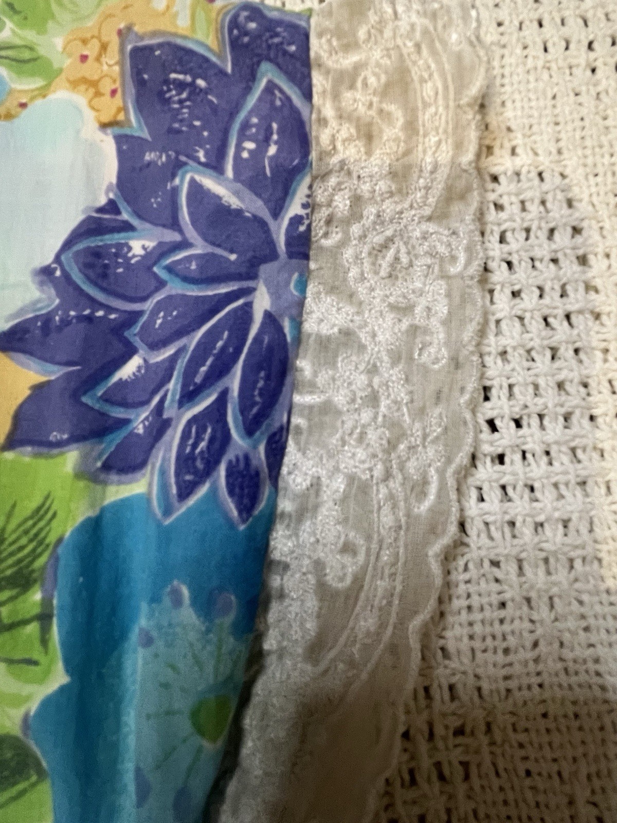 Vintage 90s Floral Cottagecore Dress Lace Trim Rayon Prairie Fairycore Boho XS S
