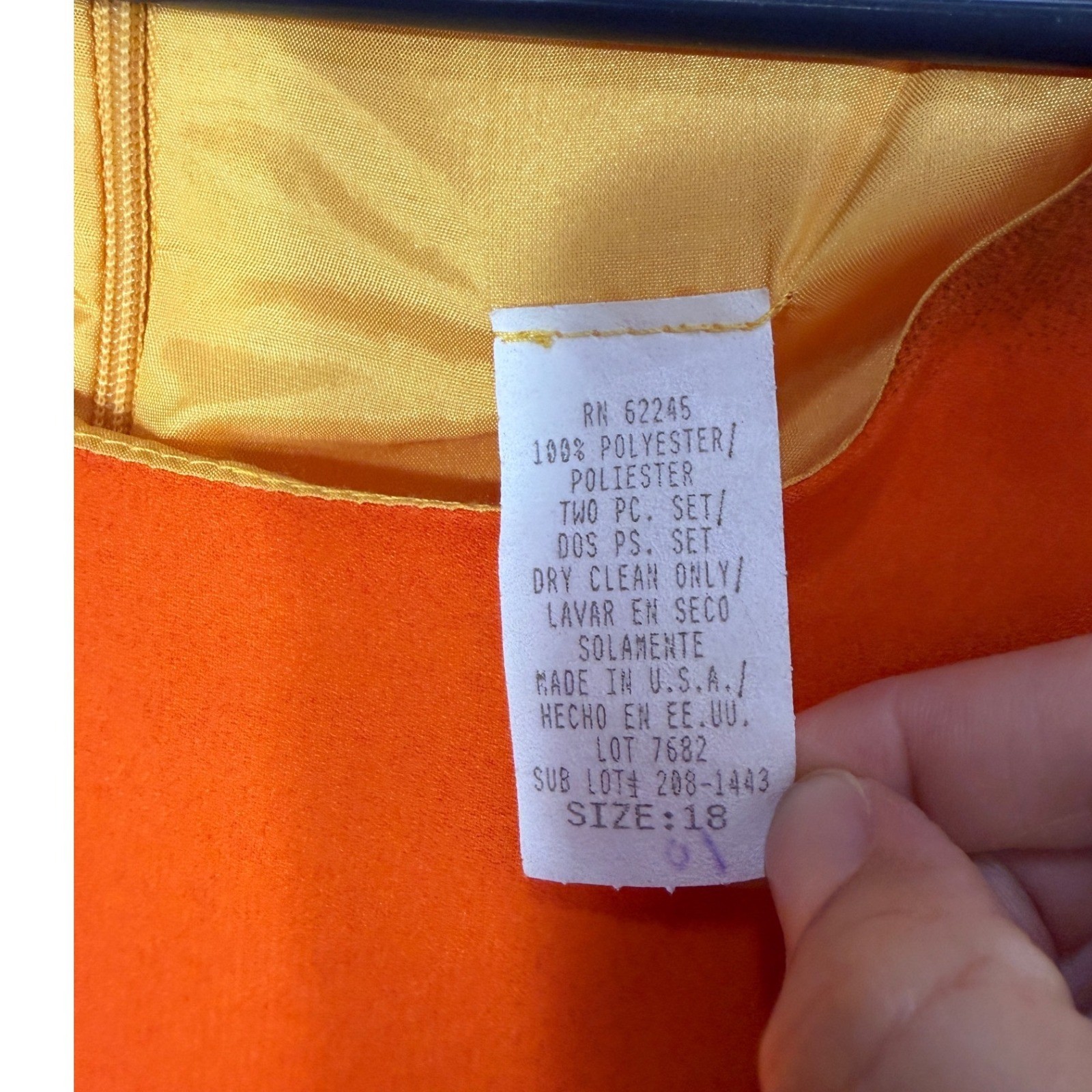 Positive Influence Vintage Ombre Stripe Dress and Cardigan Set Orange Yellow 18