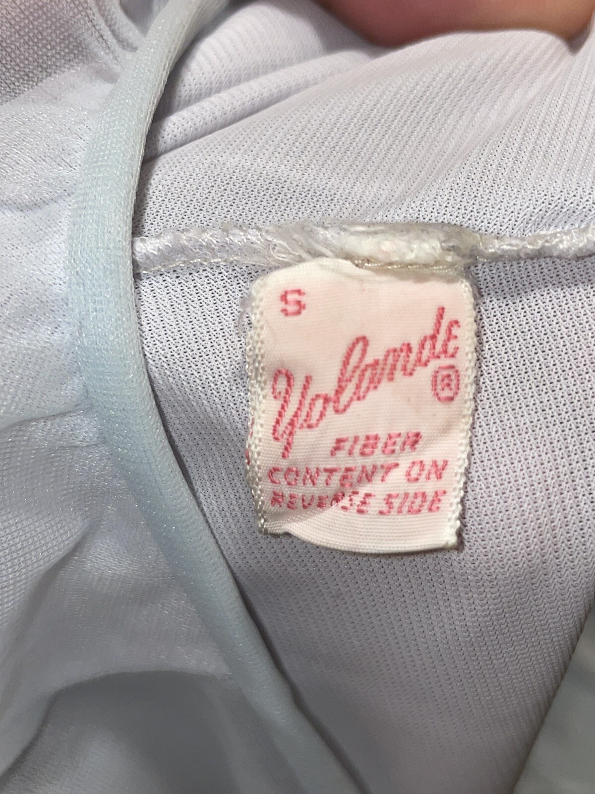 * Vintage Frothy Yolande Blue Chiffon Over Nylon Double Layer Nightgown Sz S