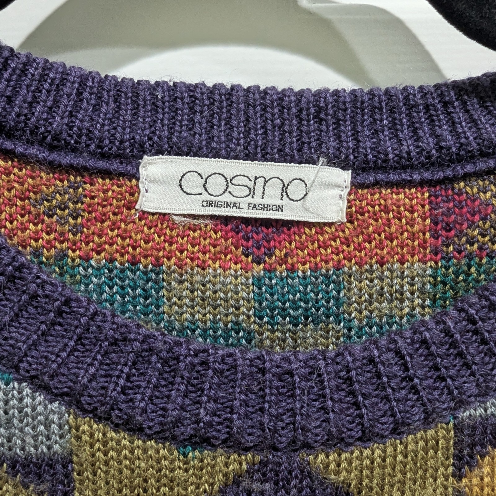 Vintage Cosmo Original Fashion Playing Card Suit Sweater
