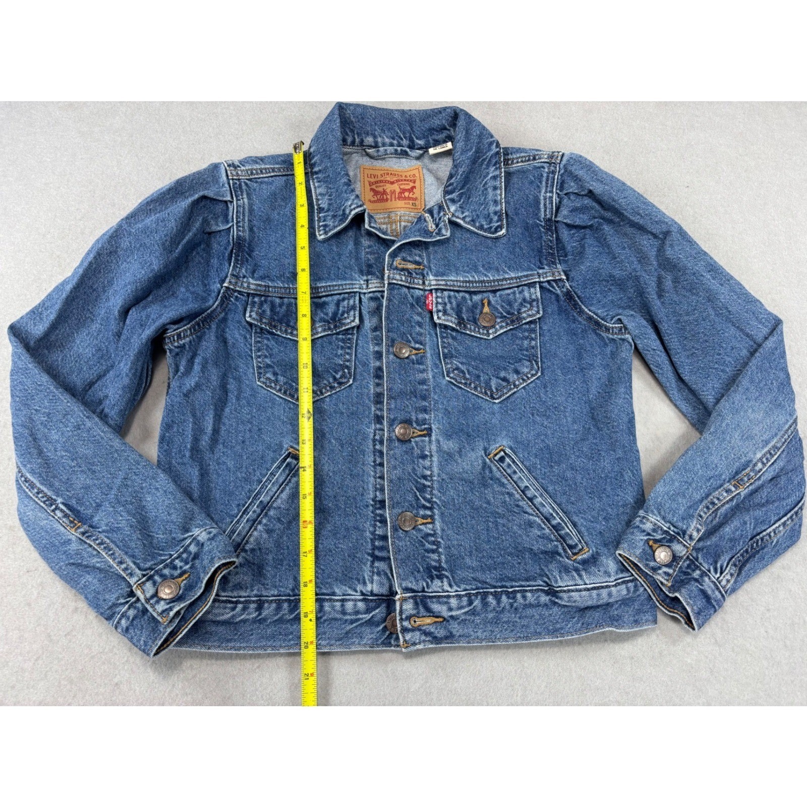 Levi’s Original Puff Sleeve Trucker Isabel Size XS denim jean jacket