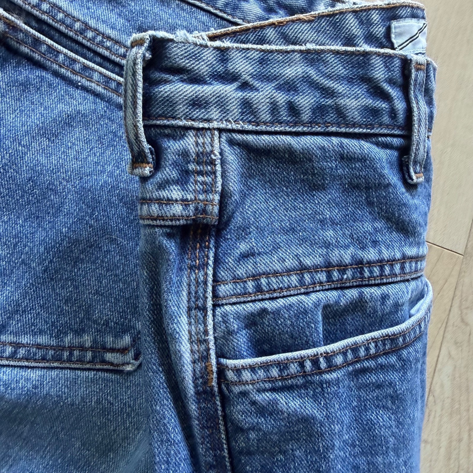 Vintage Stonwashed 90’s Marithé François Girbaud V-Panel Fly Tag Jeans Sz 13 14