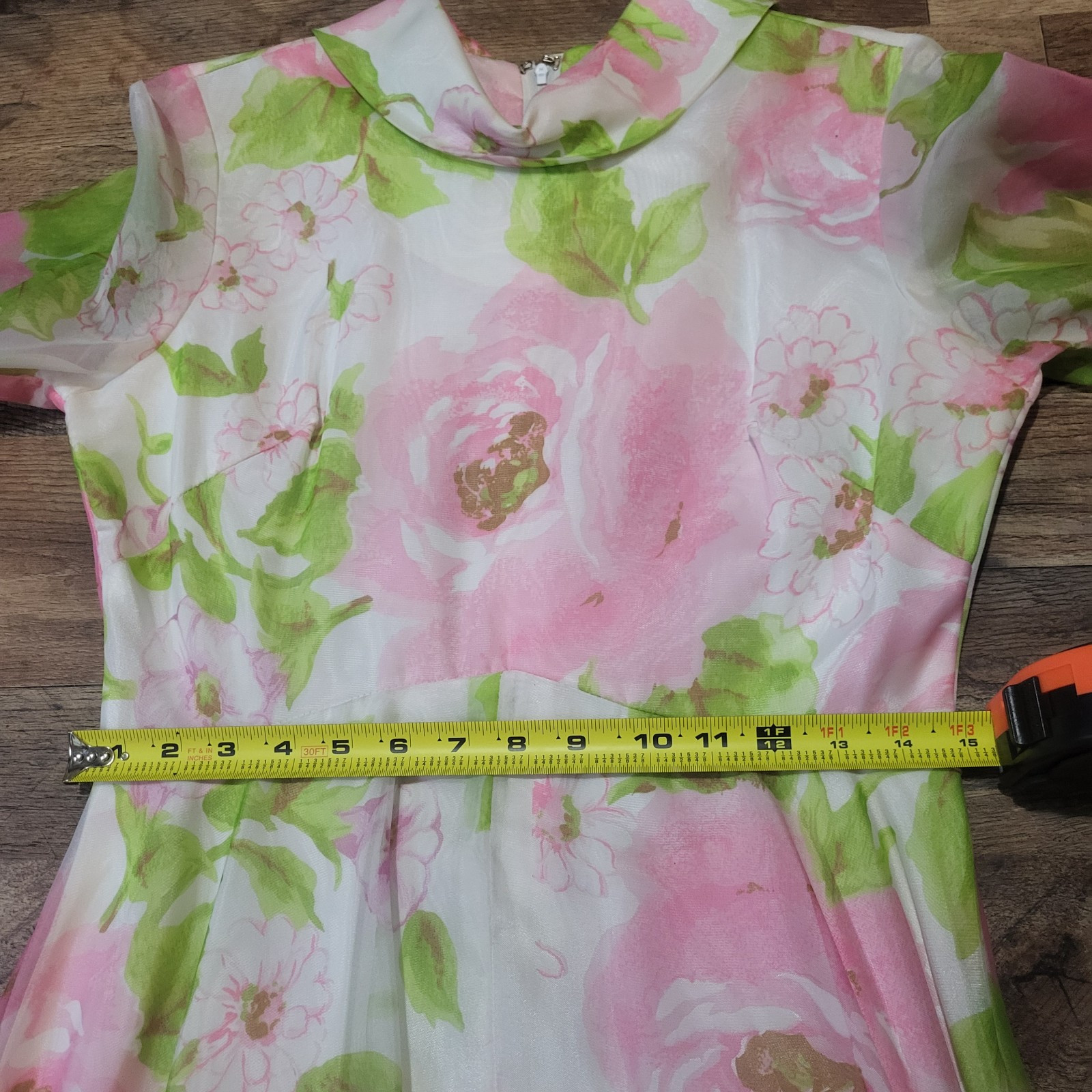 Vintage Avalon Classics Longsleeve Floral Maxi Gown Size 12