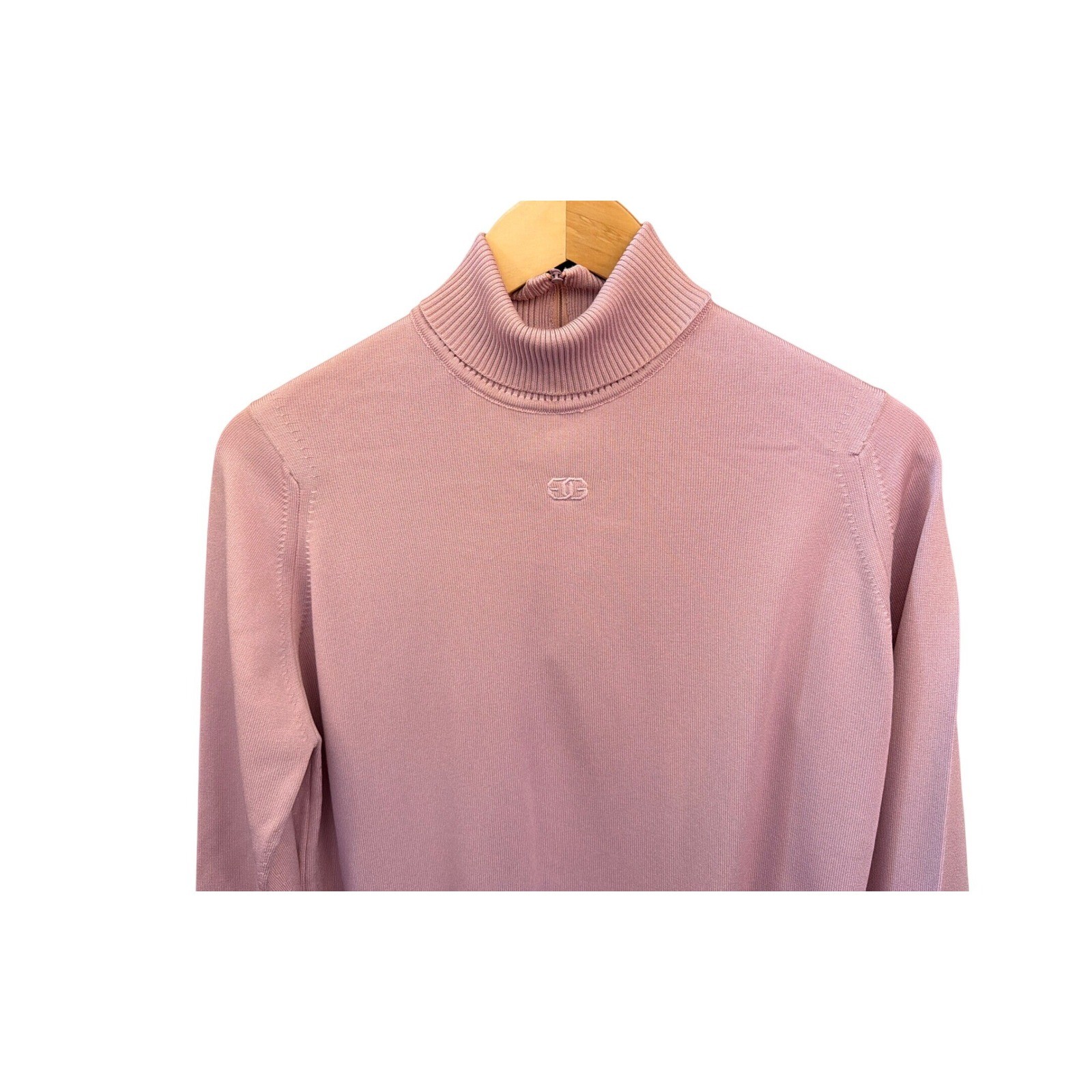 Vintage Givenchy Sport Turtleneck Sweater Quiet Luxury Old Money Coquette Pink