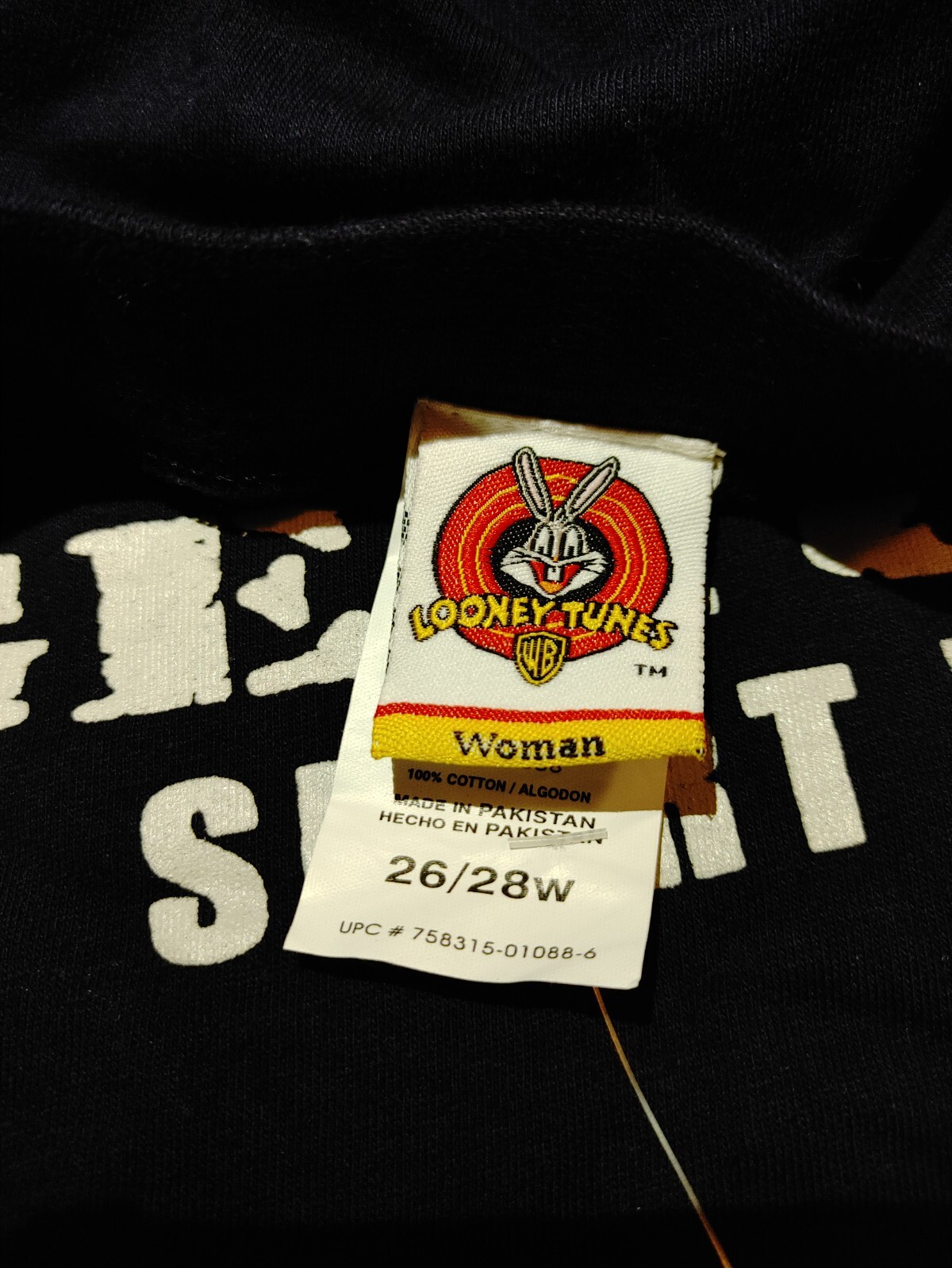 Looney Tunes Vintage Y2K Women’s Taz T-Shirt Navy Blue XL 26/28W NWT Graphic Tee