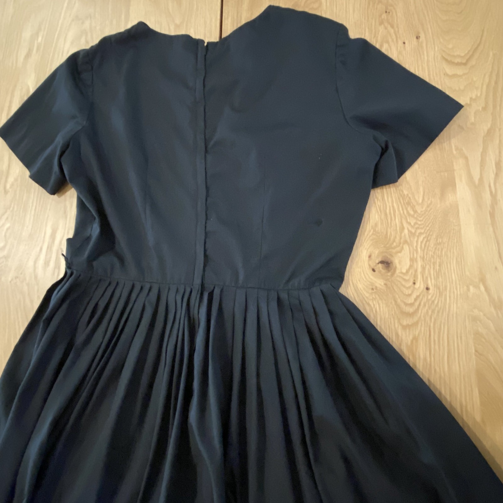 Henry-Lee Vintage Designer Sample dress Black Size 20 50’s Retro Wednesday Adams