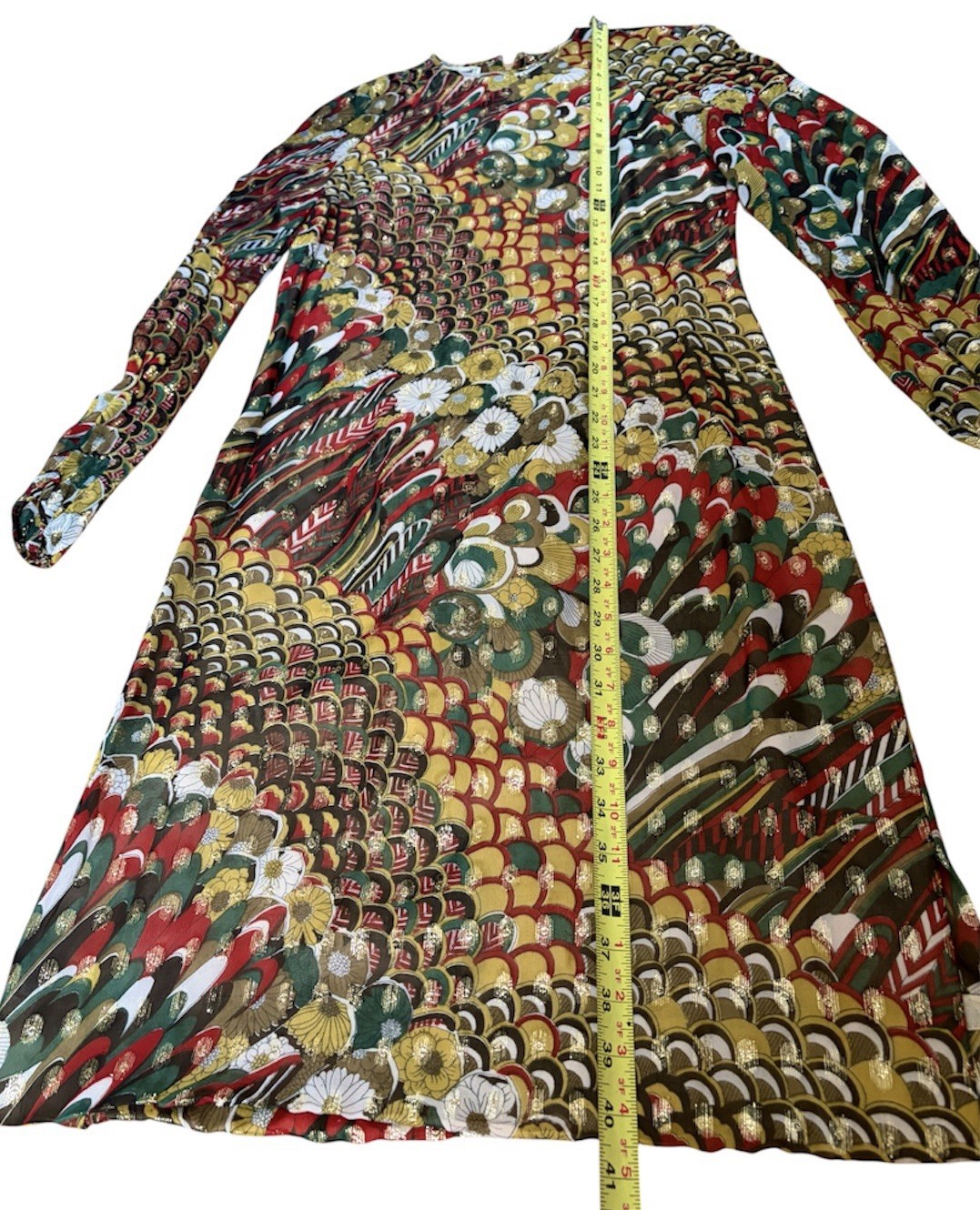 Vintage 70s Marita By Anthony MutoJoseph Magnin Metallic Disco Era Mini Dress 10