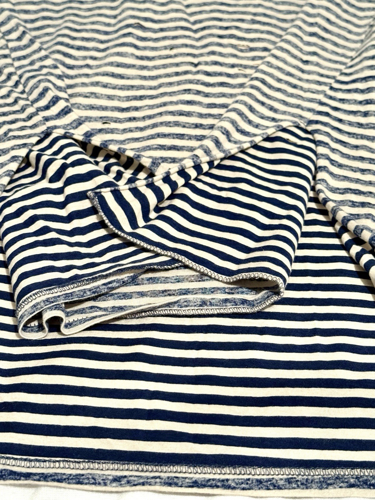 VTG We The Free USA Oversize T-Shirt Striped Distressed Cotton Women L/G