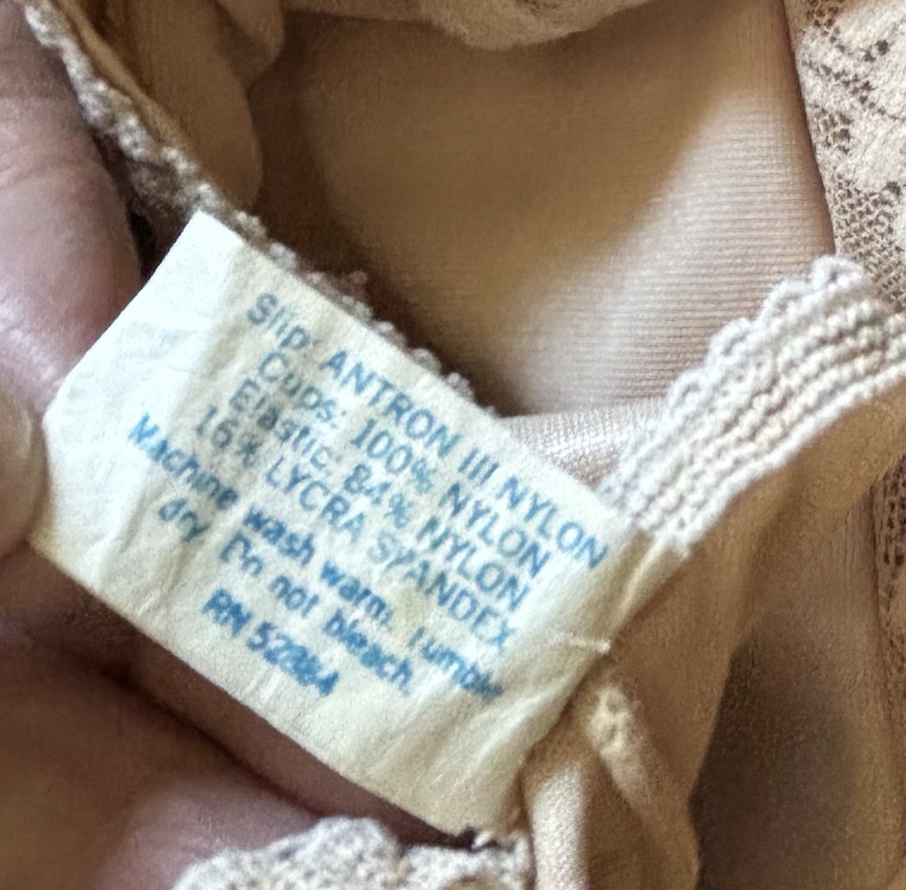 Vintage Another Youthful Creation Lace Hem Full Slip Stretch Bodice 1/2 Lace Bra