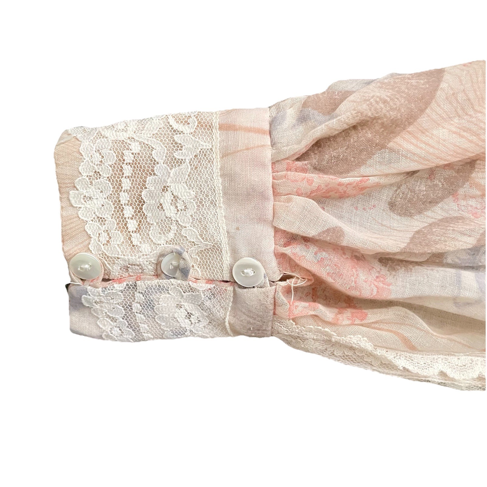 70’s Gunne Sax Dress By Jessica Floral Lace Long Maxi Prairie Boho Sz 11 Beige