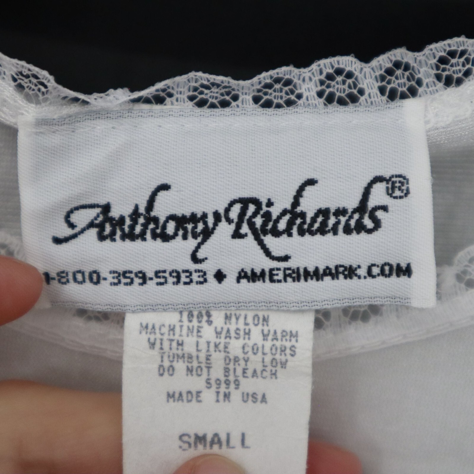 Anthony Richards Tank Top Womens S White Romantic Feminine Fairy Grunge Vintage