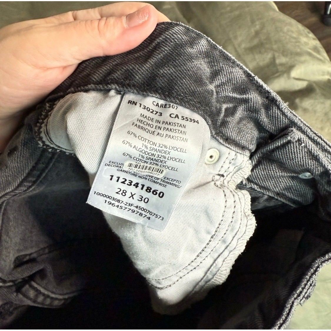 Vintage Lee Black Gray Washed Jeans 28×30 Straight leg Mid Rise Y2K Retro Cool