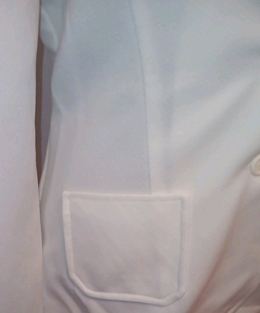 VTG Equestrian Cut White Blazer Kingsley Riding Jacket Disco Club Coat 12 1970s