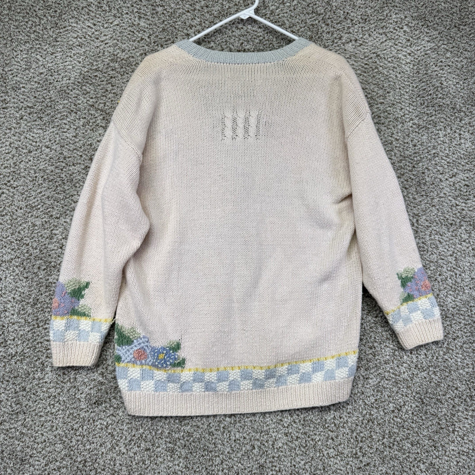 VTG Marisa Christina Classics Sweater Women’s Medium Easter Hand Knit Cardigan