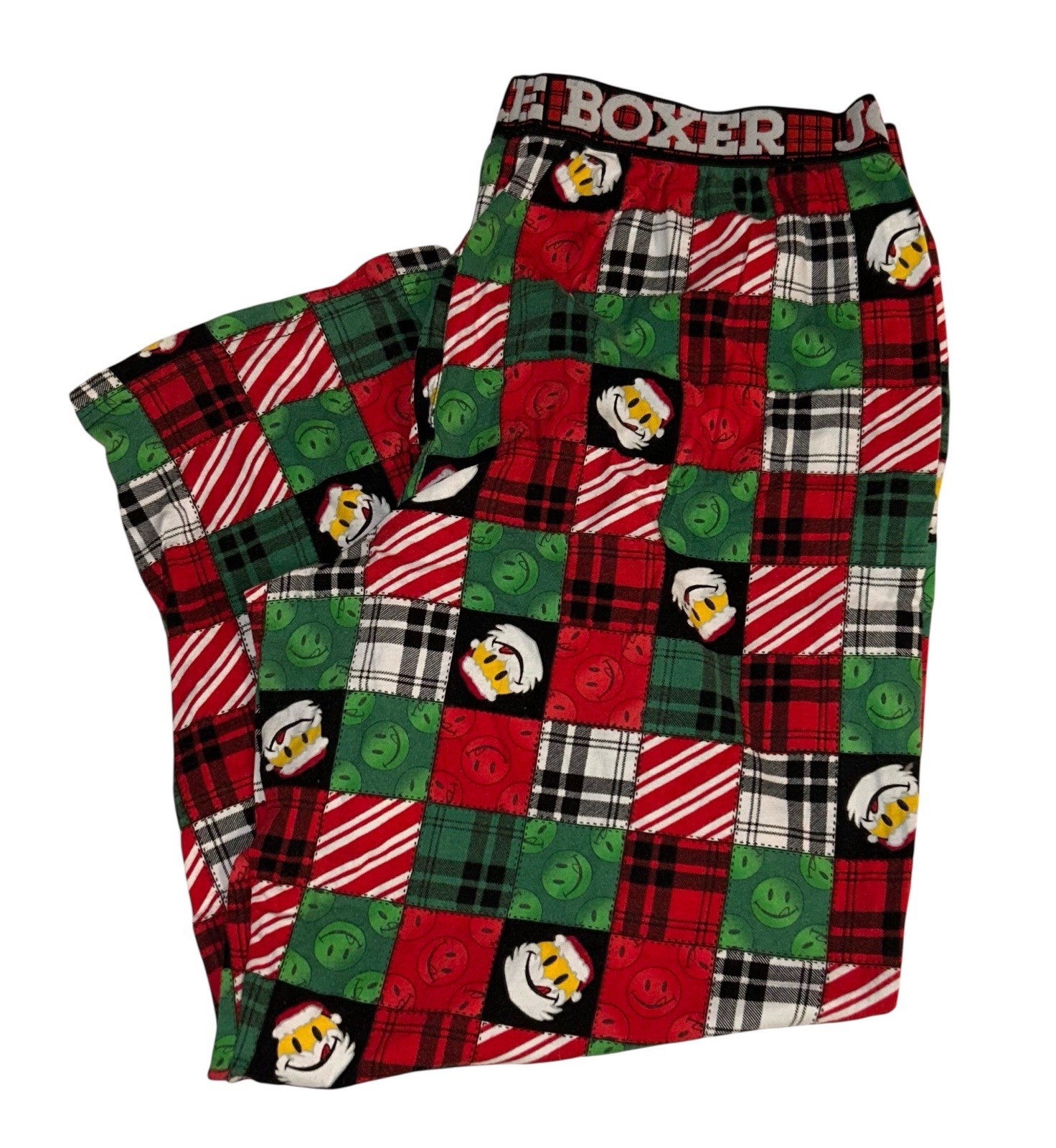 JOE BOXER Vintage Santa Super Soft Sleepwear Lounge Pajama Pants Unisex L