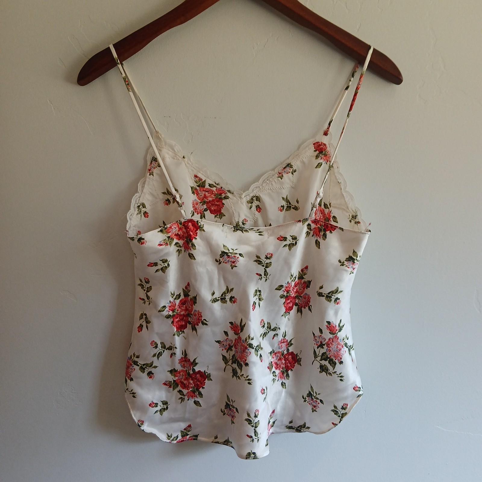 Vintage LCA Intimates Nu Sensations Satin & Lace Camisole Lingerie Size 6M