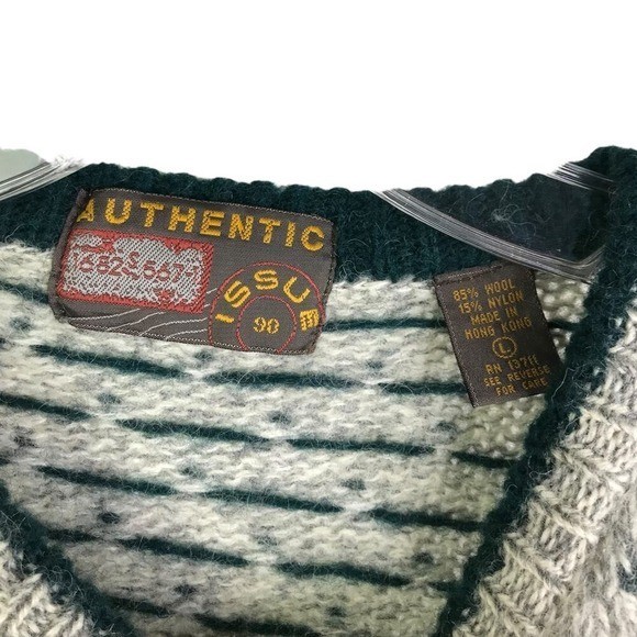 Authentic Issue Sweater L Birdseye Preppy Academic Outdoorsy Gandpa Minimalist