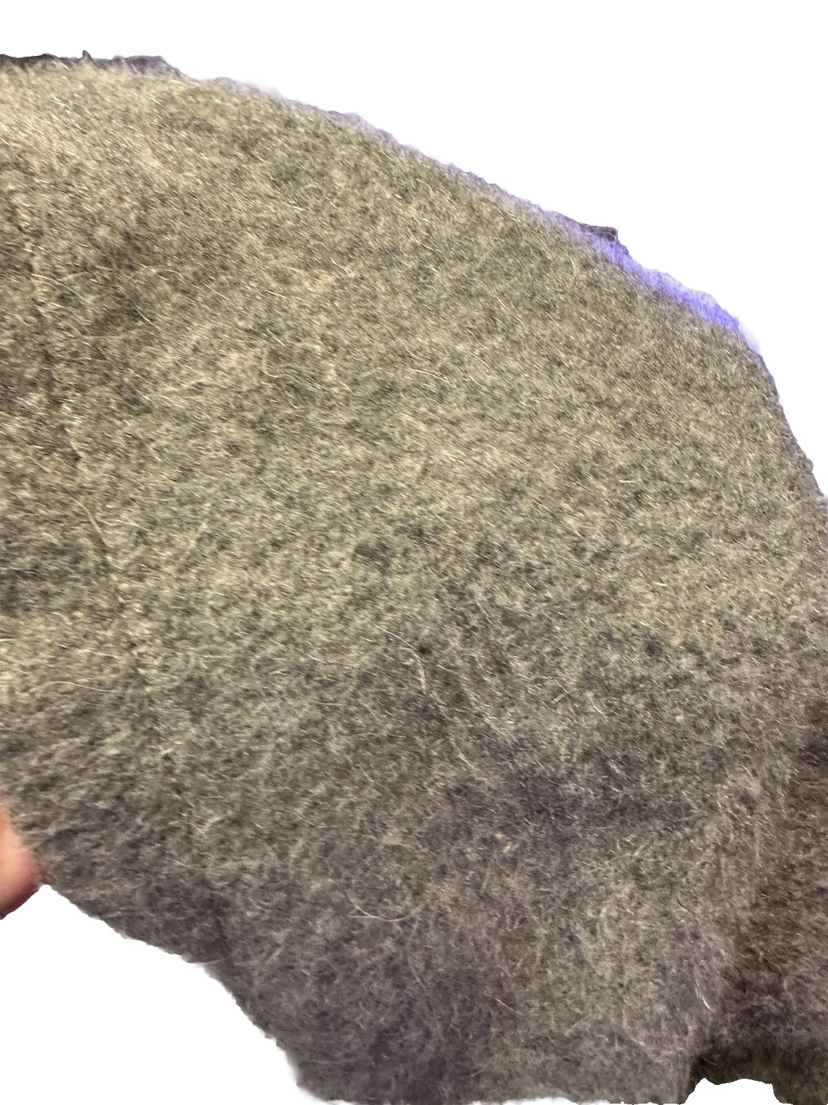 VTG Wool Opera Cape poncho Coat Cloak Blanket O/S Warm Fur Trim Pockets Hippie