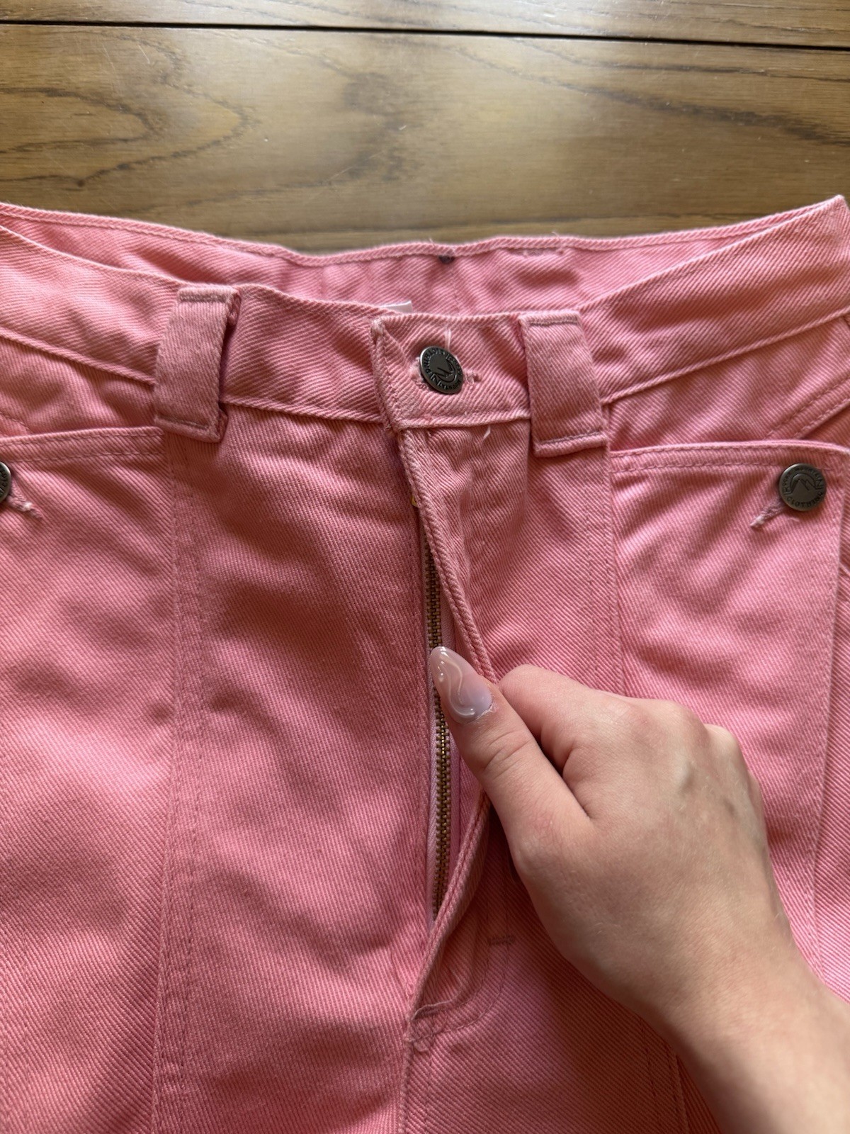 Rocky Mountain Jeans Pink Bareback Women Sz 29 Vintage Mom Jeans Western Cowgirl