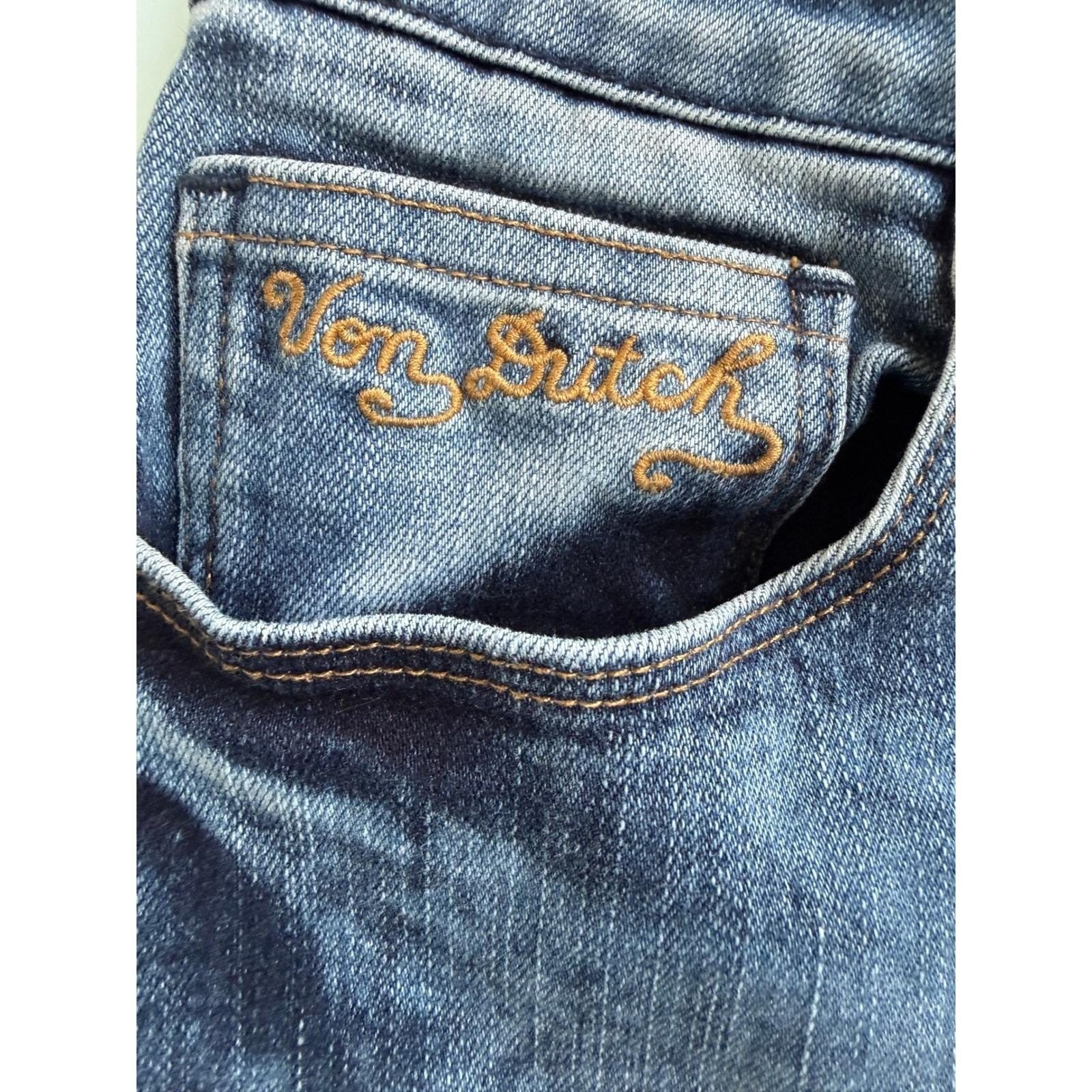 Iconic Vintage Von Dutch Kustommade Originals capris Size 27 made USA grunge