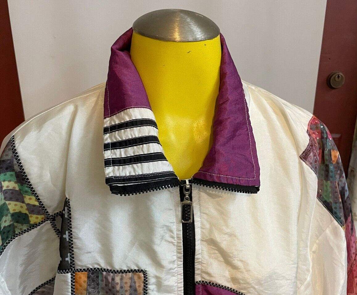 Vintage Great Cavalier By St Paul Women’s Multi Color Windbreaker 1980’s