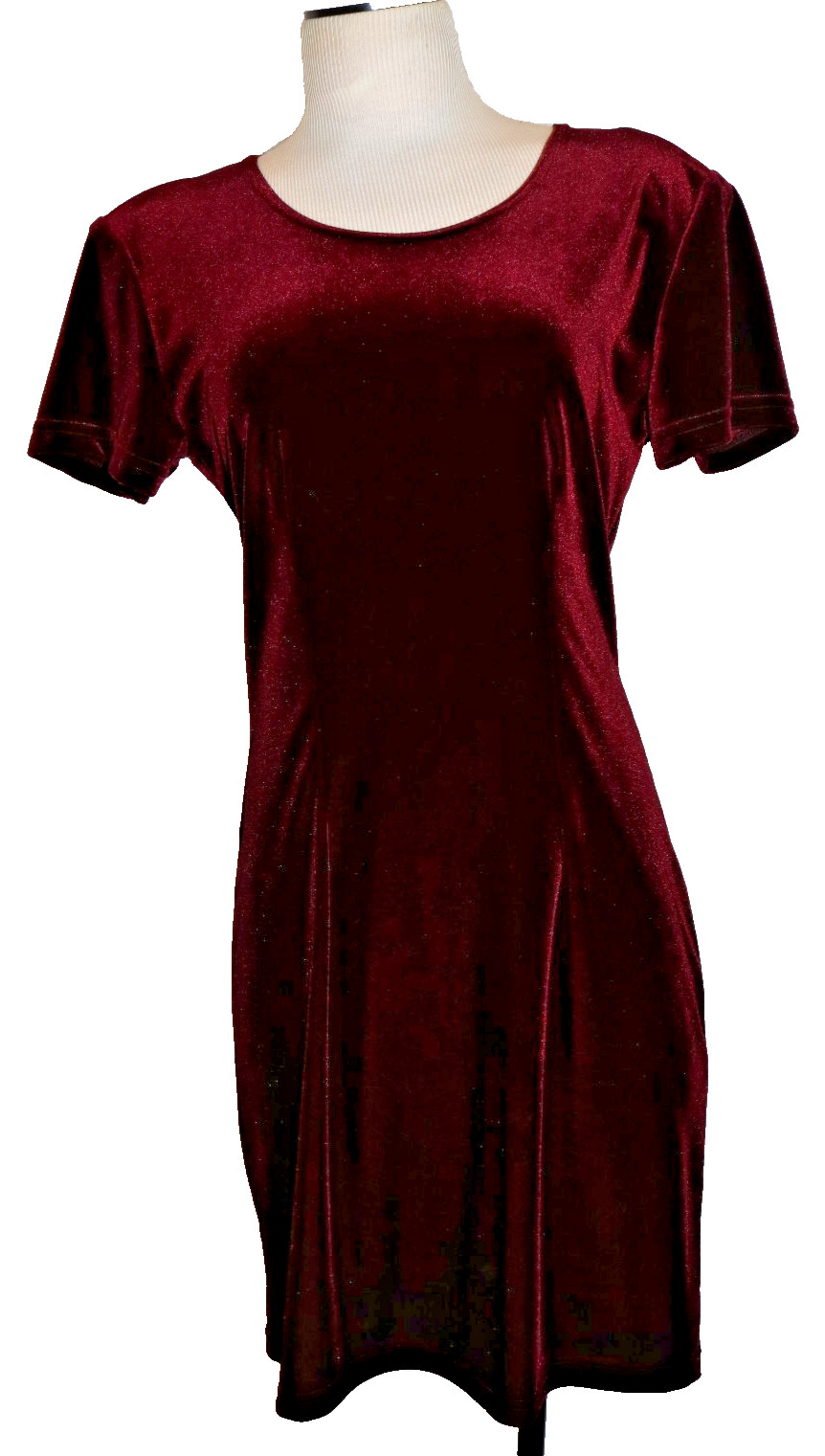 Betsy’s Things maroon velvet Vintage dress size 8